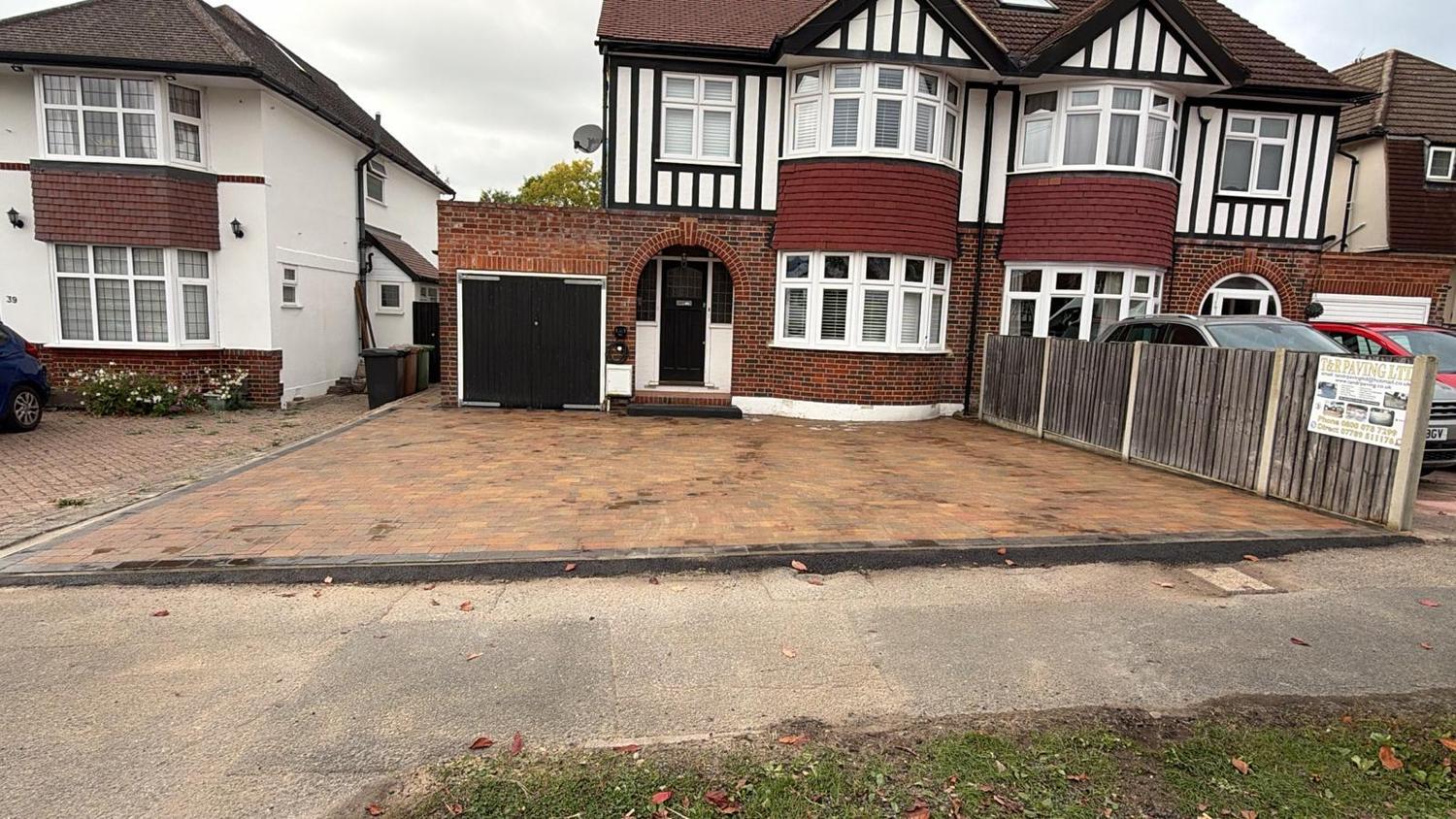 Block paved driveway