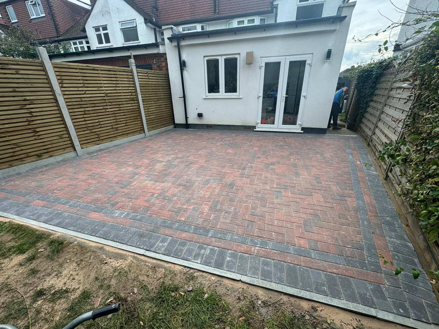 Block paved driveway