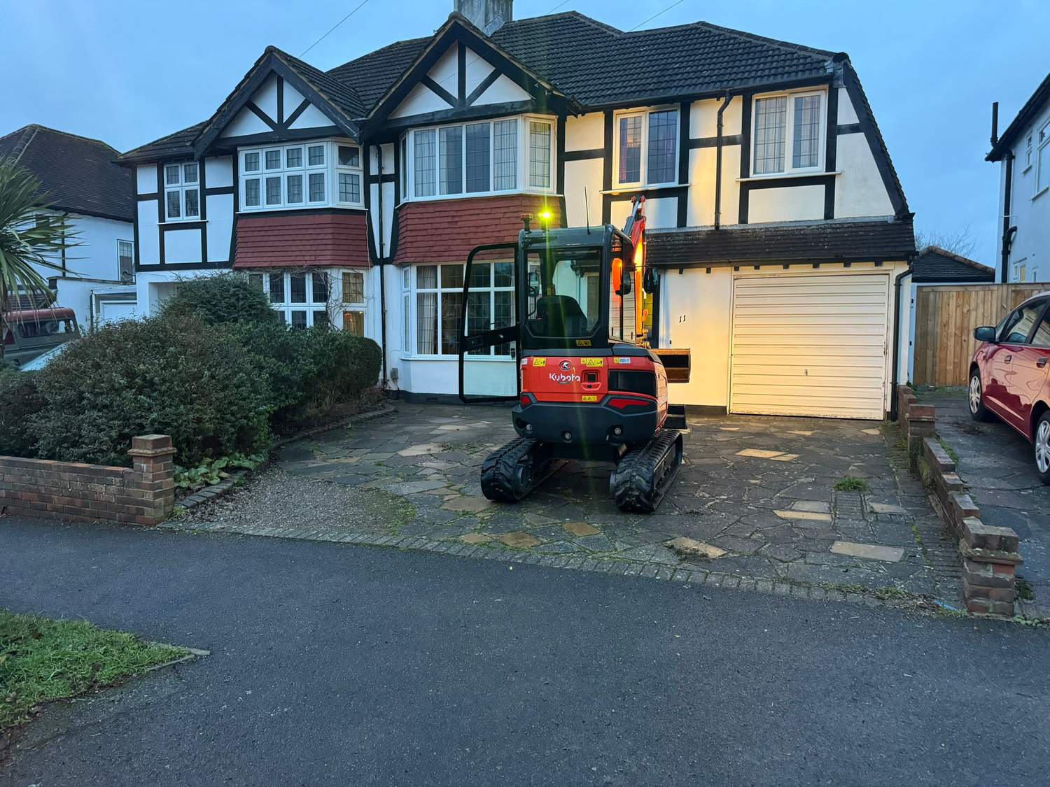 Driveway groundwork