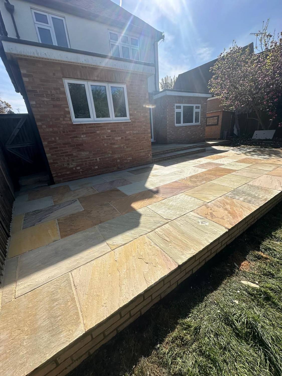Sandstone patio