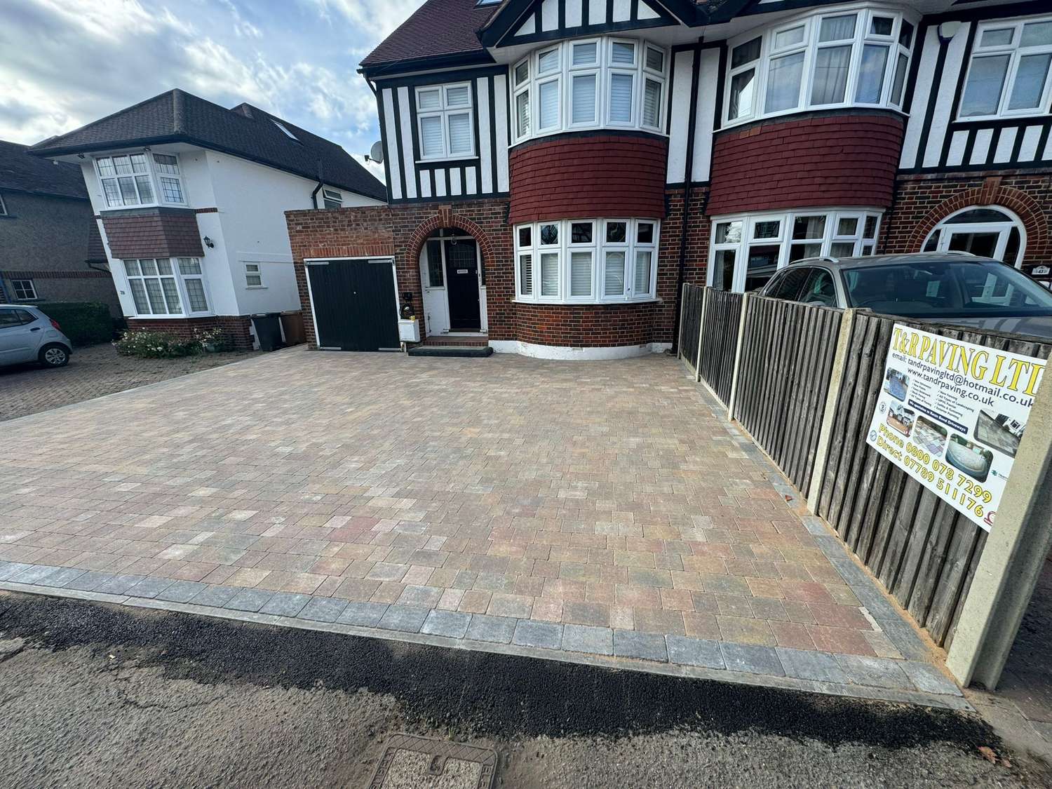 Block paved driveway