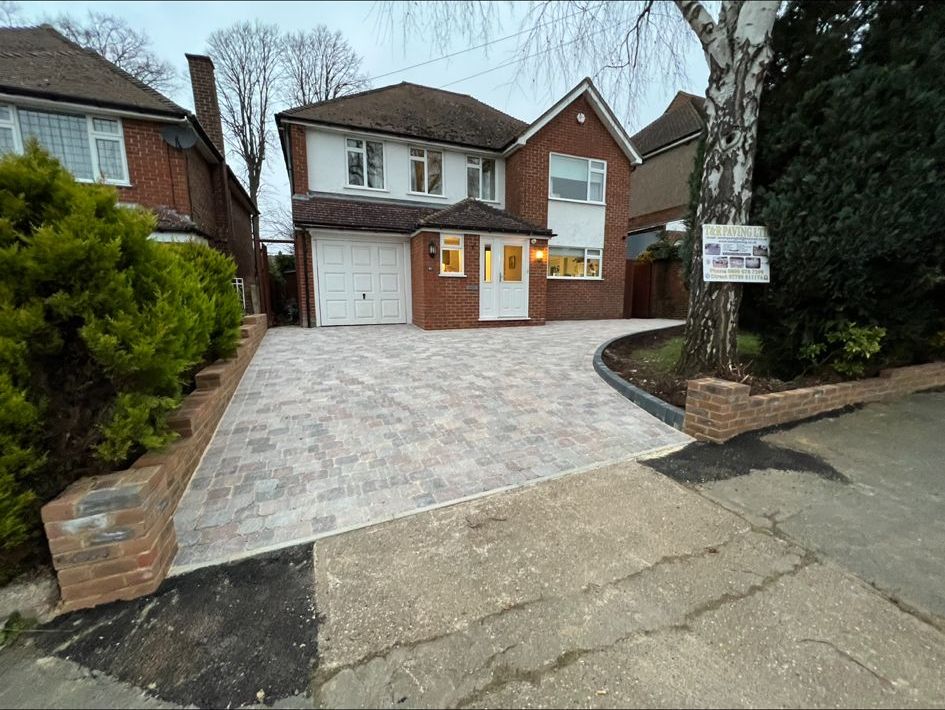Block paved driveway
