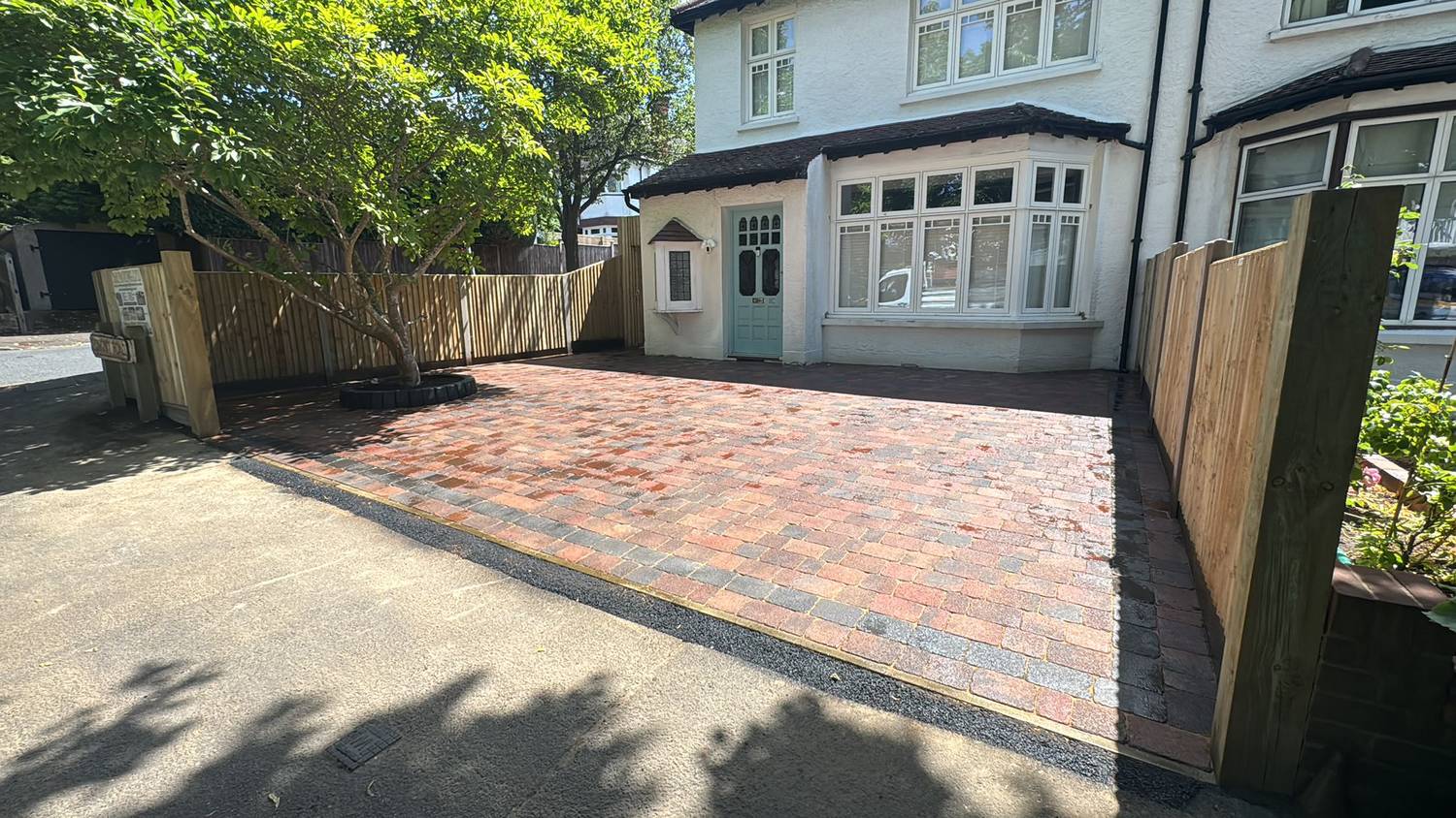 Block paved driveway