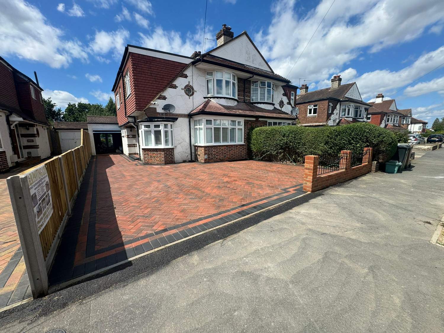 Block paved driveway