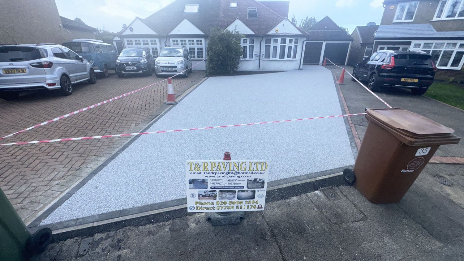 Block paved driveway