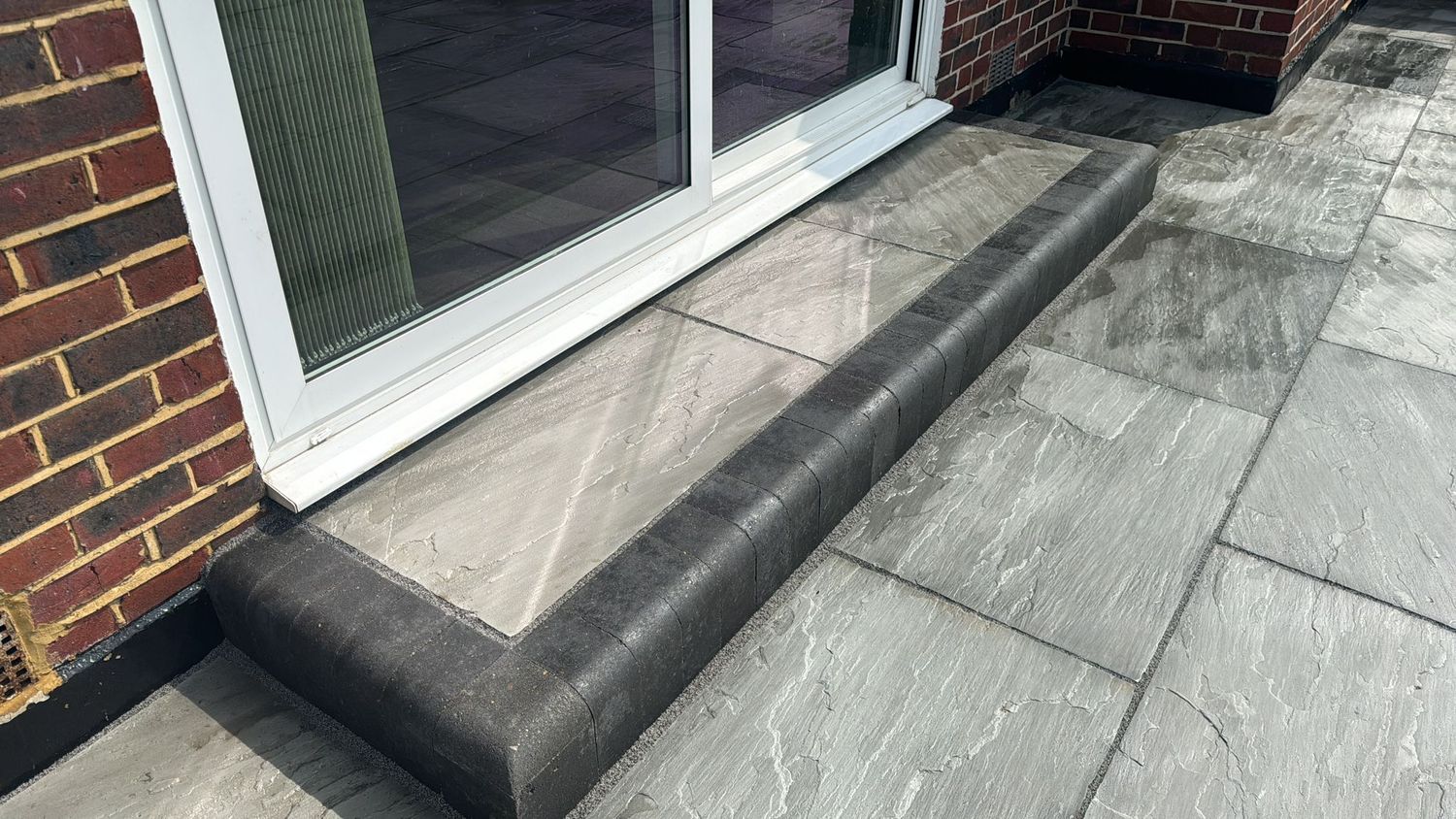Porcelain patio step