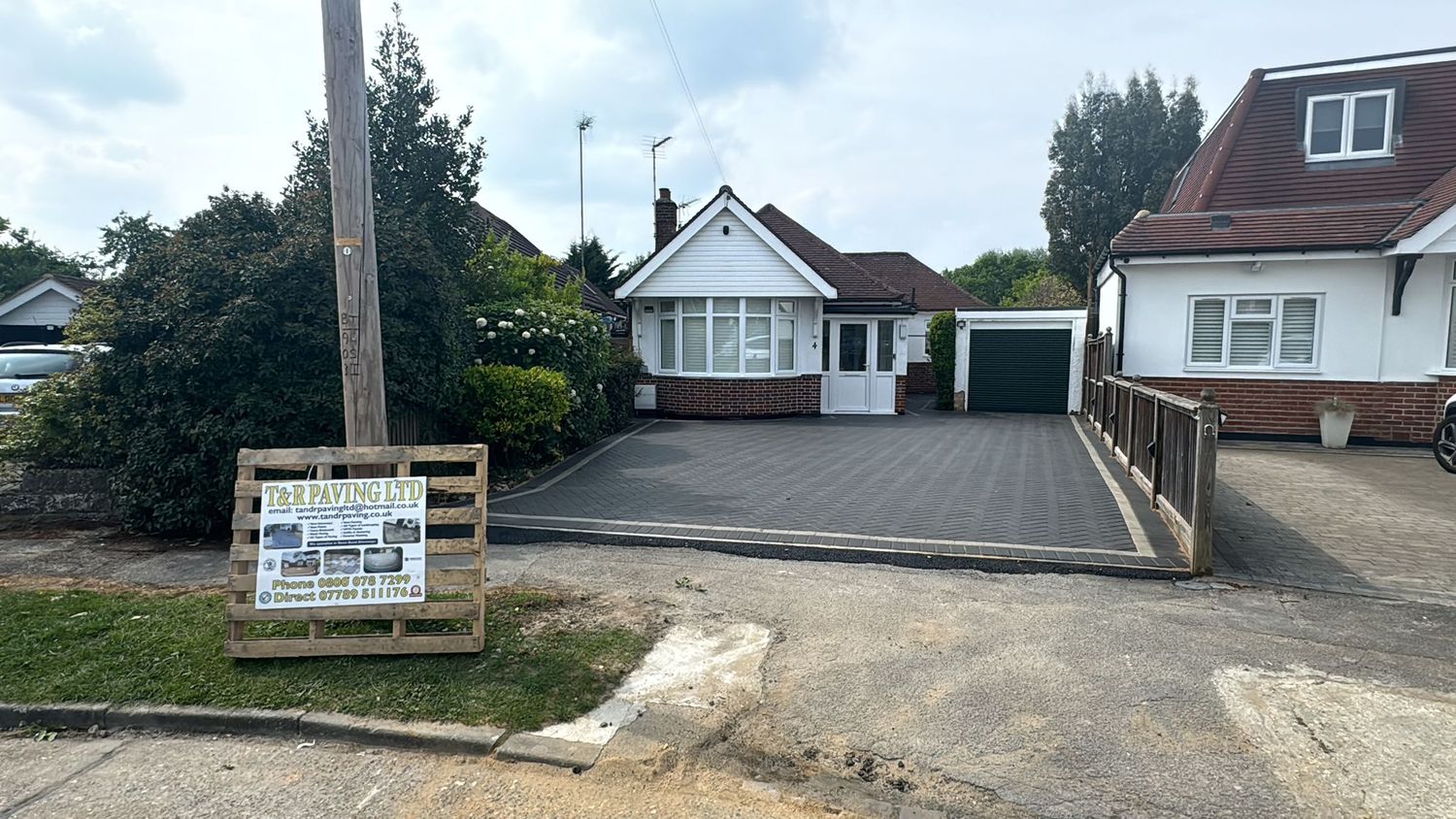 Block paved driveway