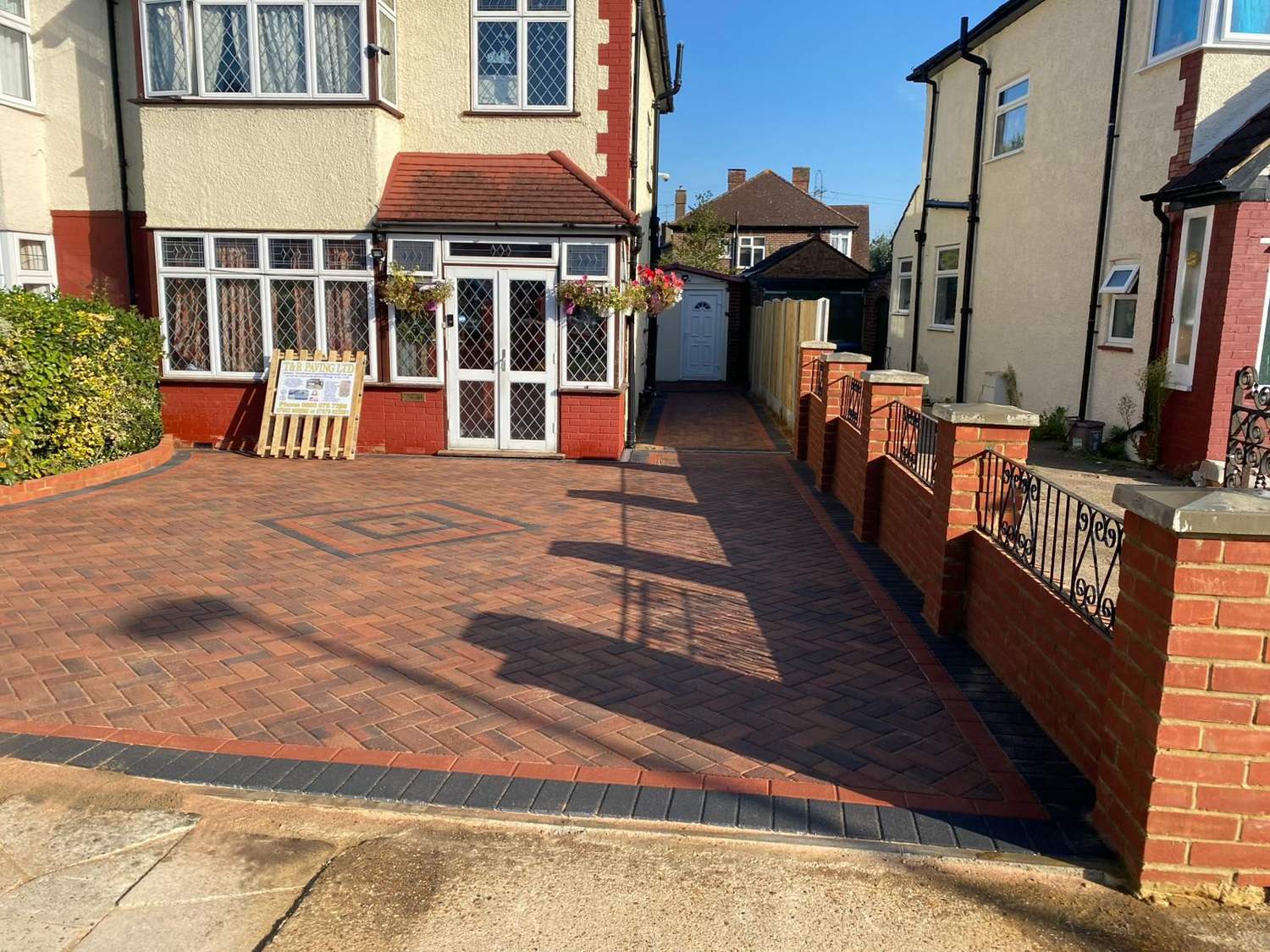 Block paved driveway