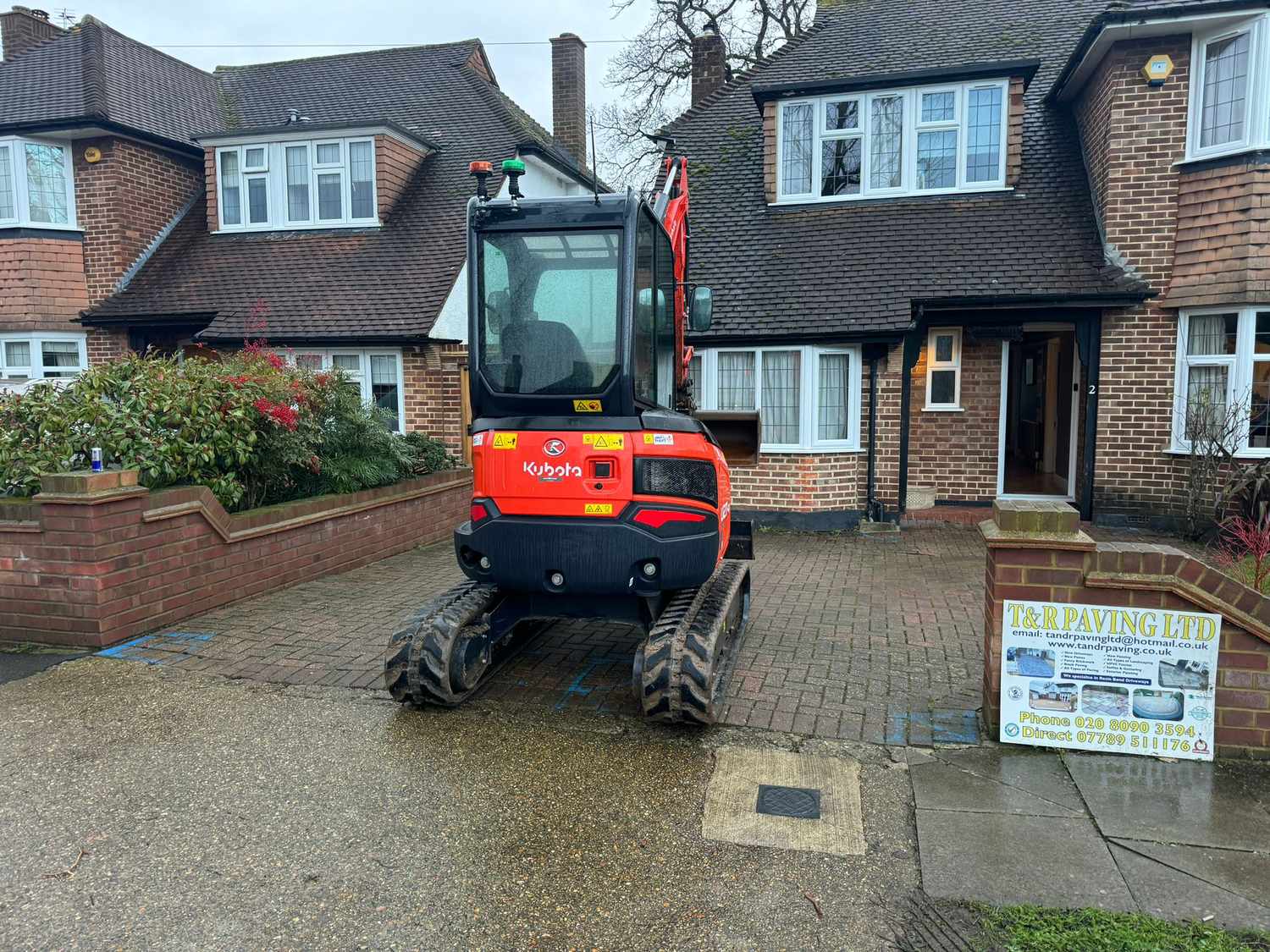 Driveway groundwork