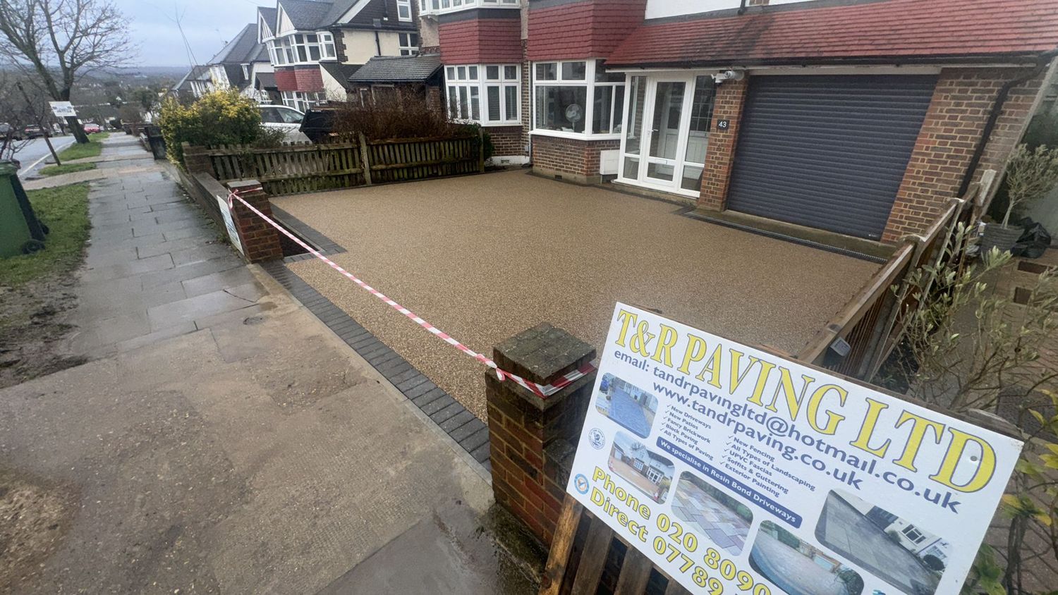 Resin driveway