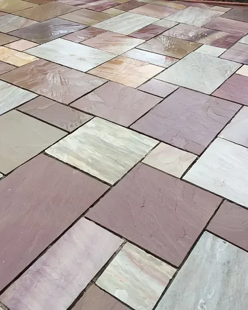 Indian sandstone by T & R Paving